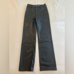 *WORN ONCE* Zara leather black pants